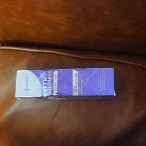 Purple toothpaste foam